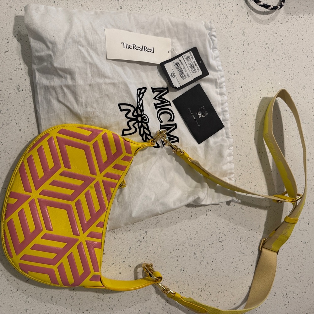 MCM Yellow and Pink Women's Bag